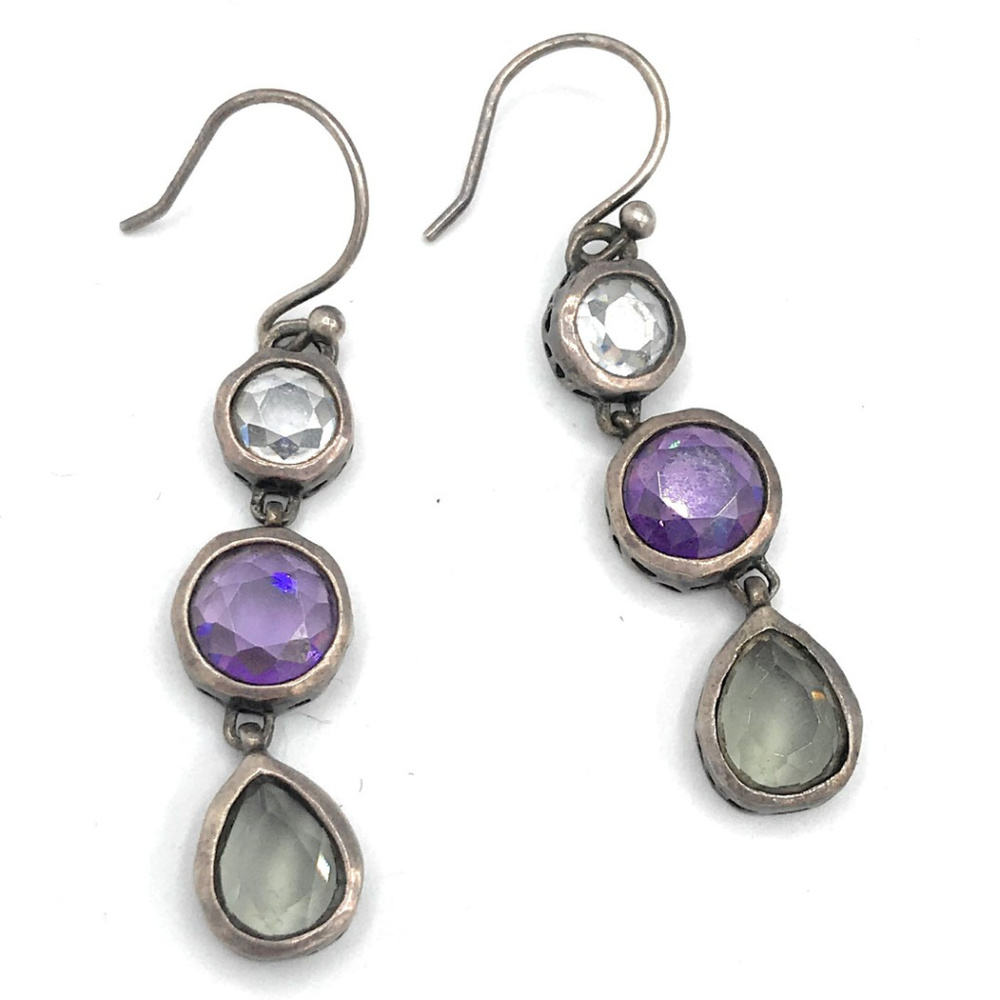 W2283 Silpada Sterling Silver PLUM PRETTY Earrings
